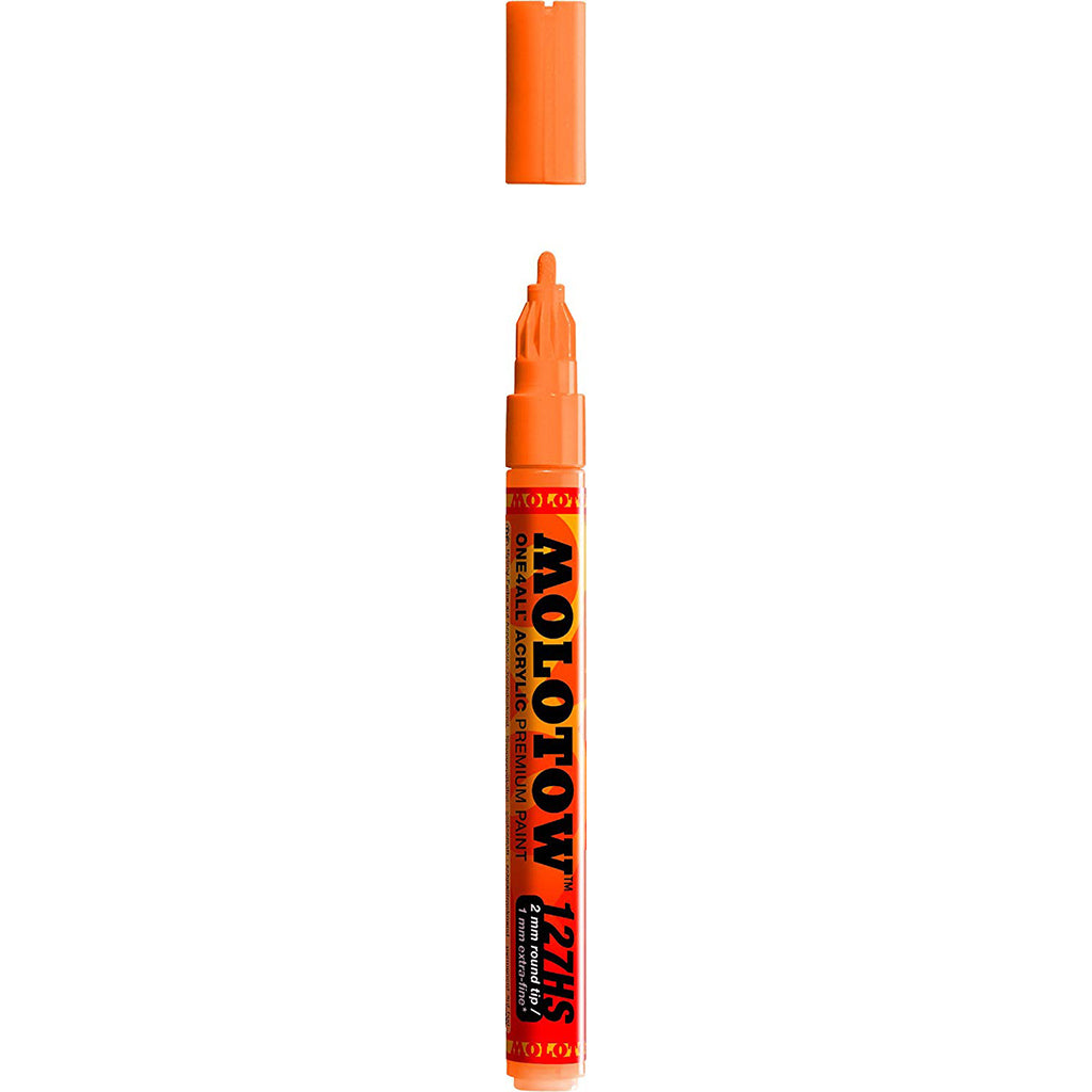 127 Hs-One4All (2Mm) Neon Orange Fluoc - Al Masam Stationery LLC Main image