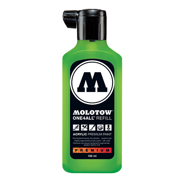 Grafx Aqua Ink Refill 180Ml Neon Green Fluor - Al Masam Stationery LLC Main image