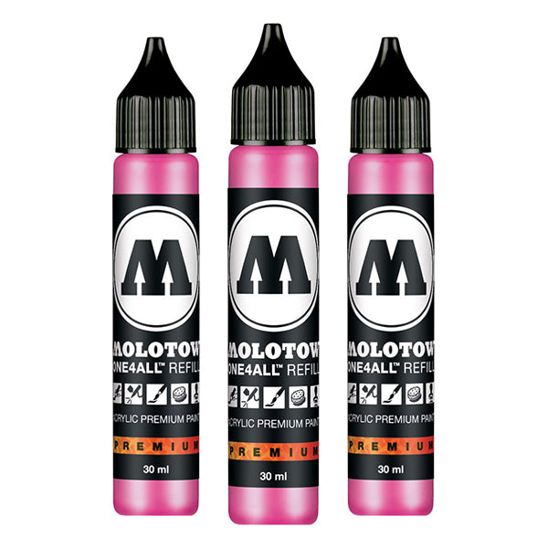 Grafx Aqua Ink Refill 30Ml Neon Pink Fluor - Al Masam Stationery LLC Main image