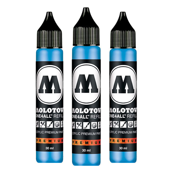 Grafx Aqua Ink Refill 30Ml Shock Blue Middle - Al Masam Stationery LLC Main image
