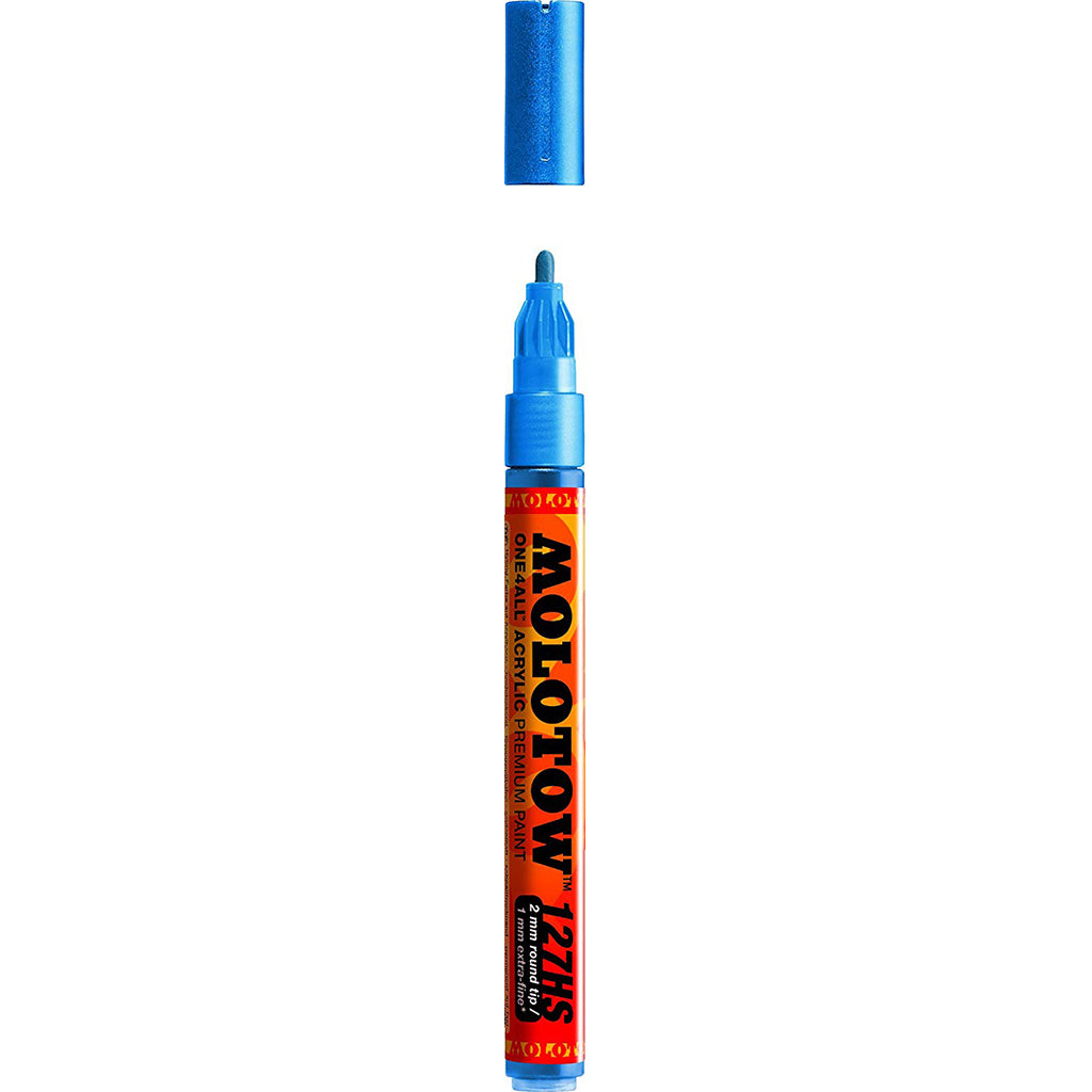 Molotow Board Tip Marker 127Hs 2Mm Metallic Blue - Al Masam Stationery LLC Main image