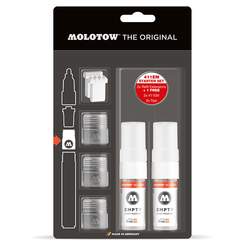 Molotow Refill Extension Starter Kit 411Em - Al Masam Stationery LLC Main image