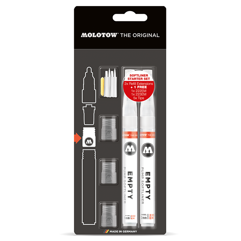 Molotow Refill Extension Starter Kit Softliner - Al Masam Stationery LLC Main image