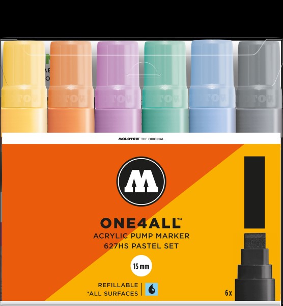 Molotow 627Hs Pastel-Set - 15Mm - Al Masam Stationery LLC Main image