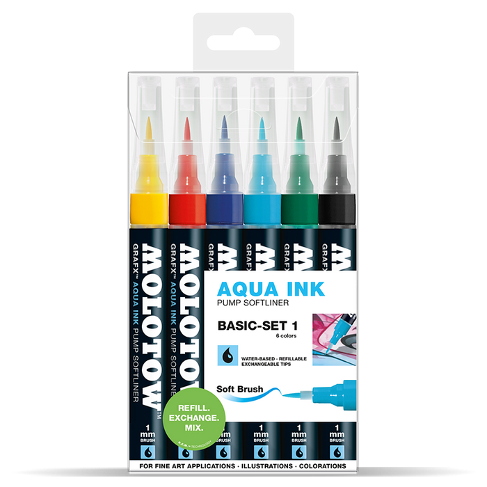 Molotow Grafx Aqua Ink Basic-Set 1 - Al Masam Stationery LLC