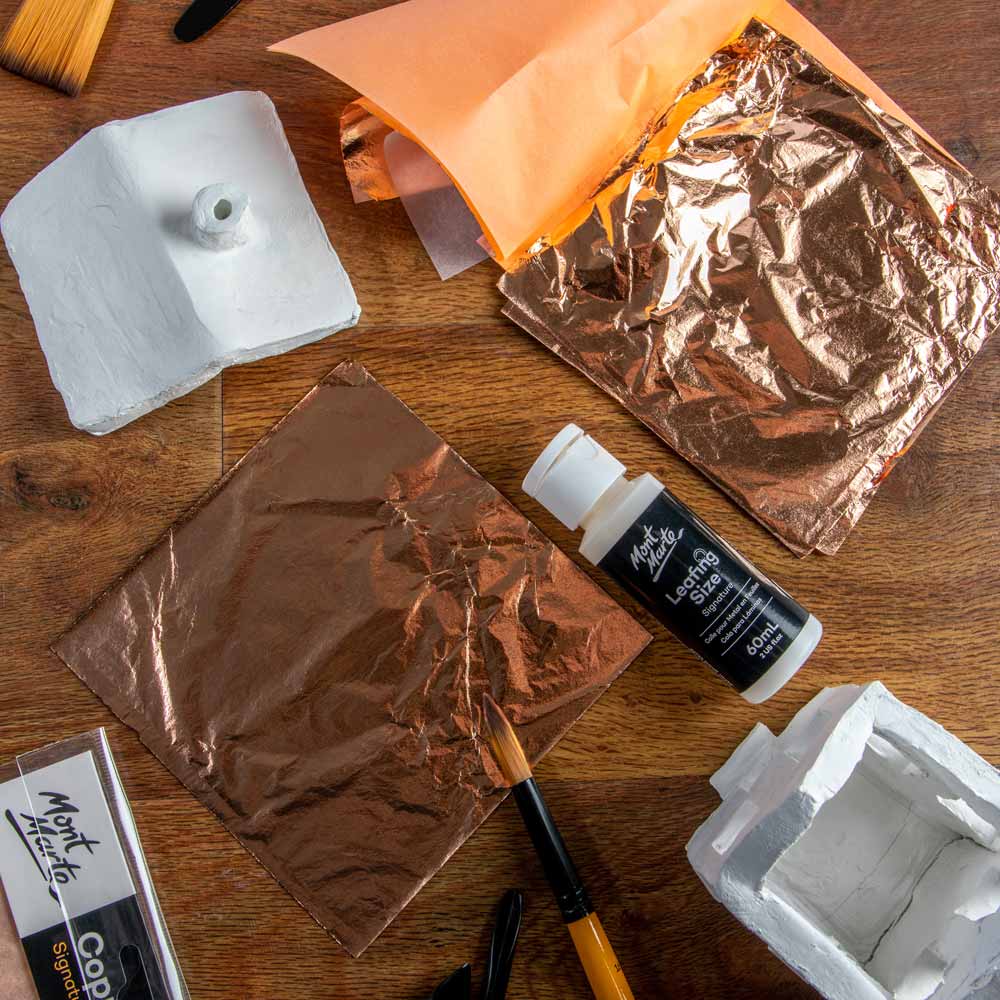 Mont Marte Copper Leaf 14x14cm 25 sheets - Al Masam Stationery LLC