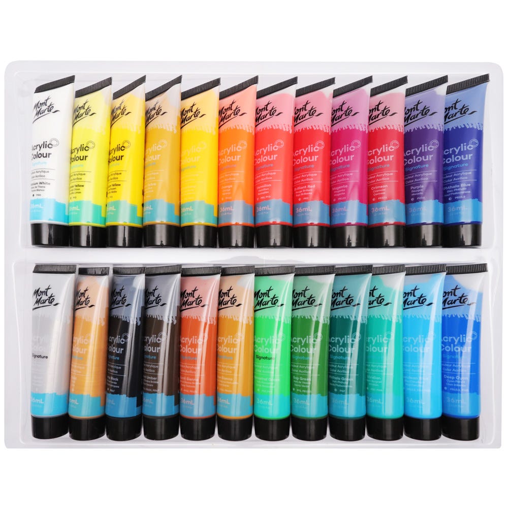 Mont Marte Acrylic Paint Set 24pc x 36ml - Al Masam Stationery LLC - art & craft - art & craft