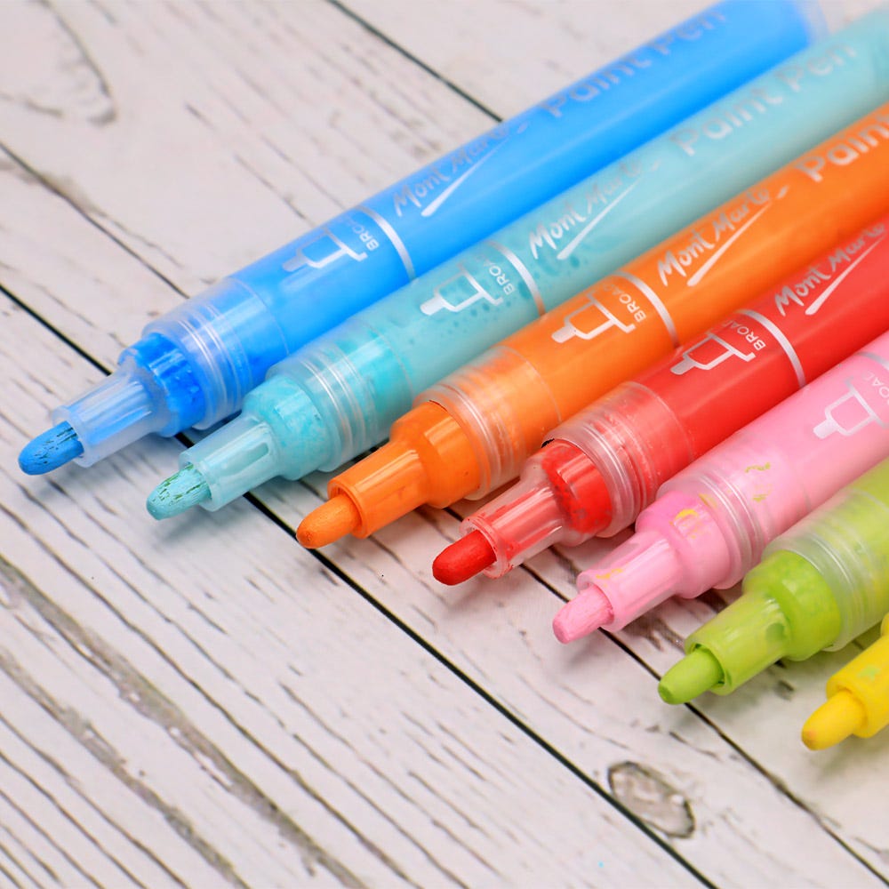 Mont Marte Acrylic Paint Pens Broad Tip 12pc - Al Masam Stationery LLC