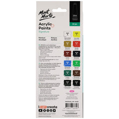 Mont Marte Acrylic Paints 12pc x 12ml - Al Masam Stationery LLC