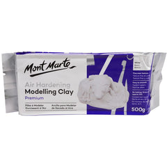 Mont Marte Air Hardening Modelling Clay - White 500gms