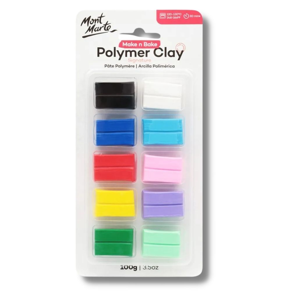 Mont Marte Make n Bake Polymer Clay 10pc - Al Masam Stationery LLC Main image