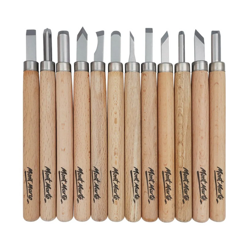 Mont Marte Wood Carving Set 12pc Secondary image