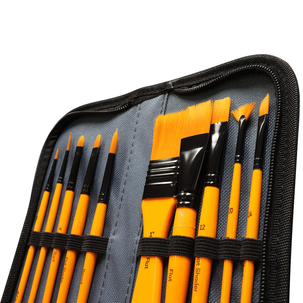 Mont Marte Brush Set in Wallet 11pc - Acrylic Secondary image