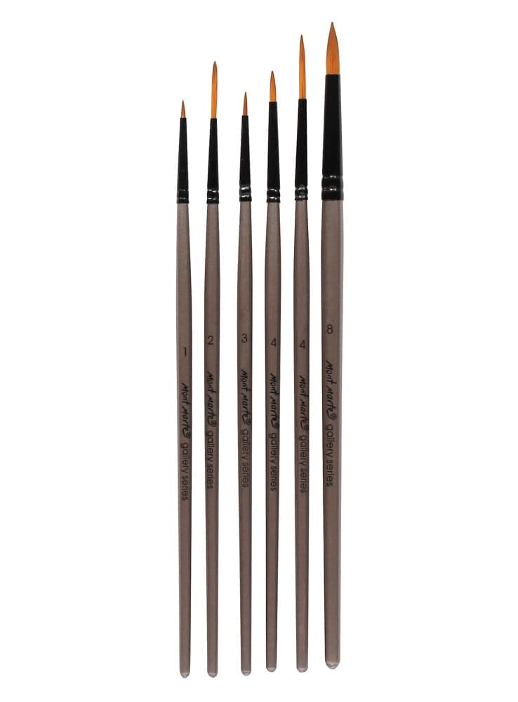 Mont Marte Gallery Series Brush Acrylic Set 6pcs - Al Masam Stationery LLC
