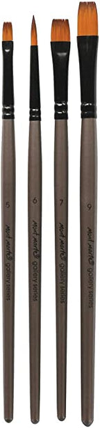 Mont Marte Gallery Series Brush Set Acrylic (4 Pcs) - Al Masam Stationery LLC
