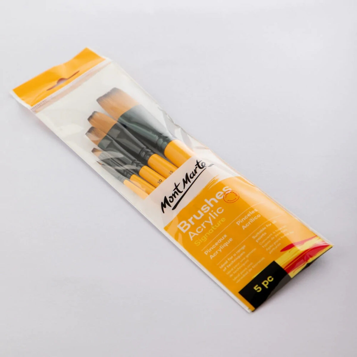 Mont Marte Gallery Series Brush Set Acrylic 5pc - Al Masam Stationery LLC