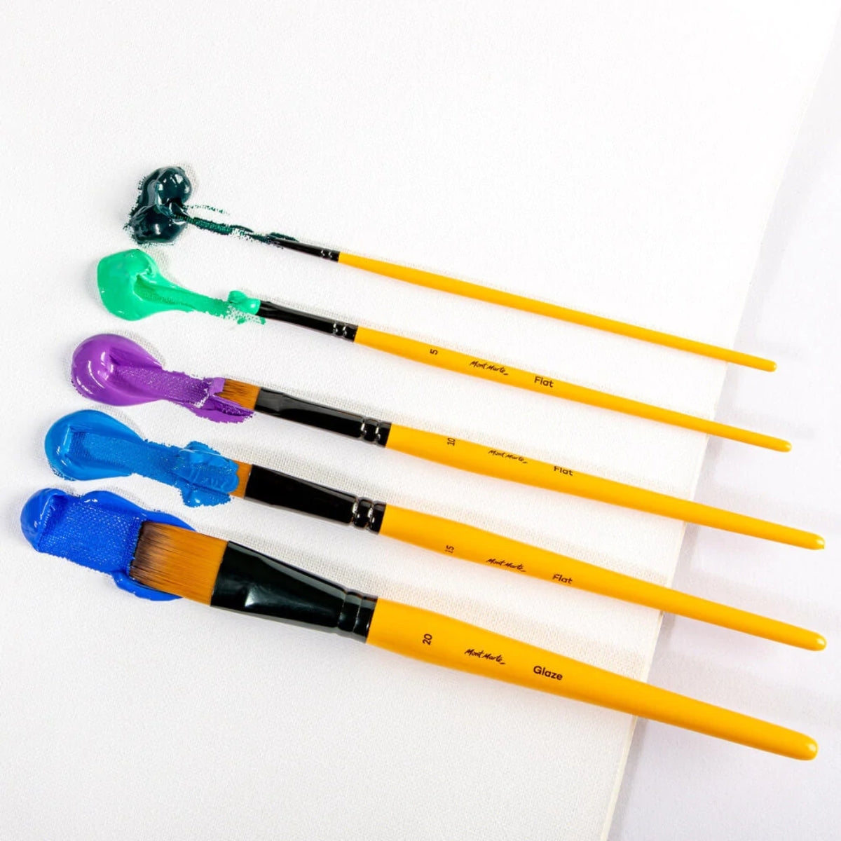 Mont Marte Gallery Series Brush Set Acrylic 5pc - Al Masam Stationery LLC