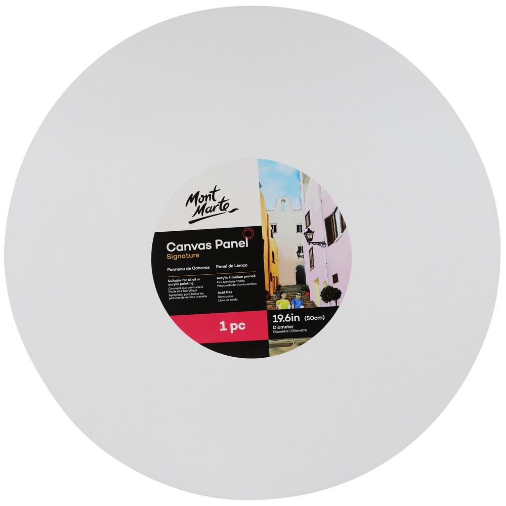 Mont marte Canvas Panel Round 50cm - Al Masam Stationery LLC Main image