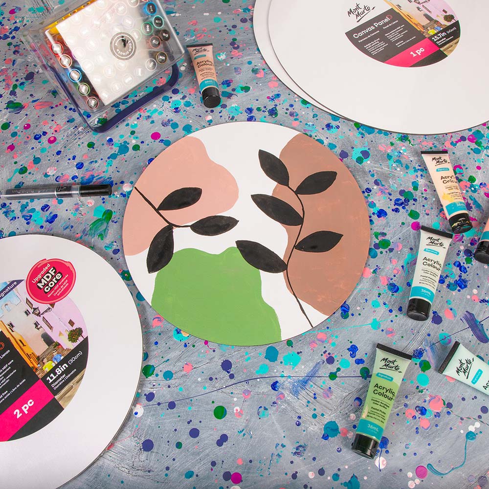 Mont marte Canvas Panel Round 50cm - Al Masam Stationery LLC