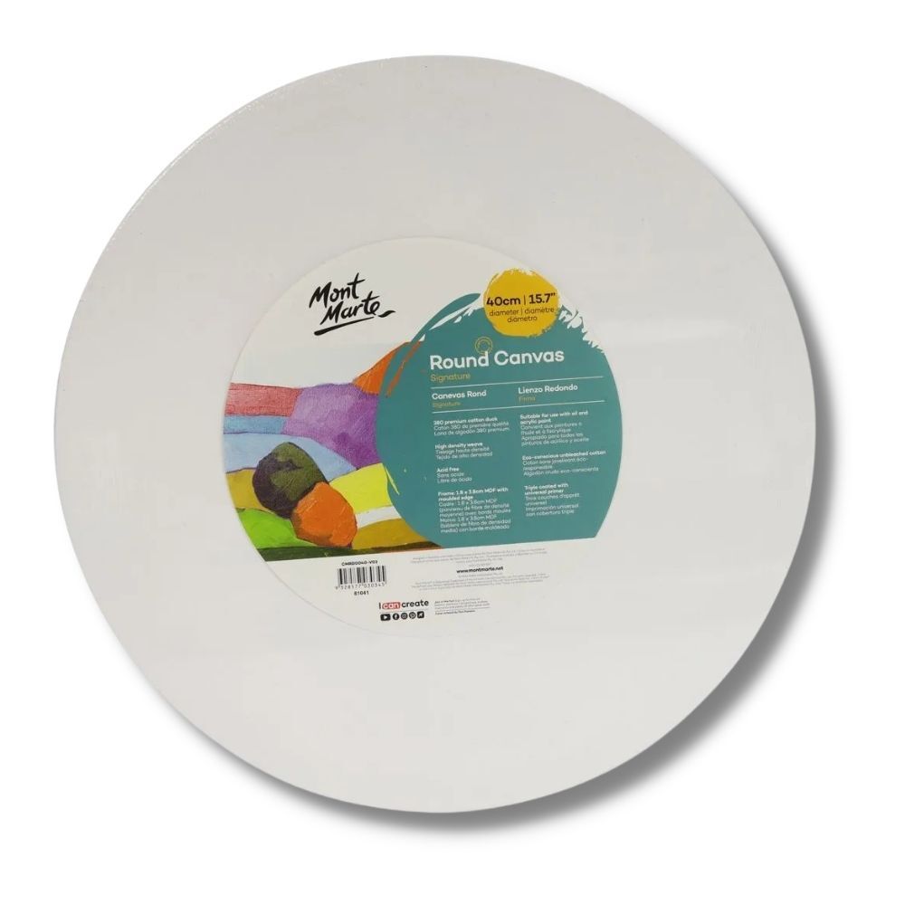 Mont marte Canvas Round 40cm - Al Masam Stationery LLC Main image