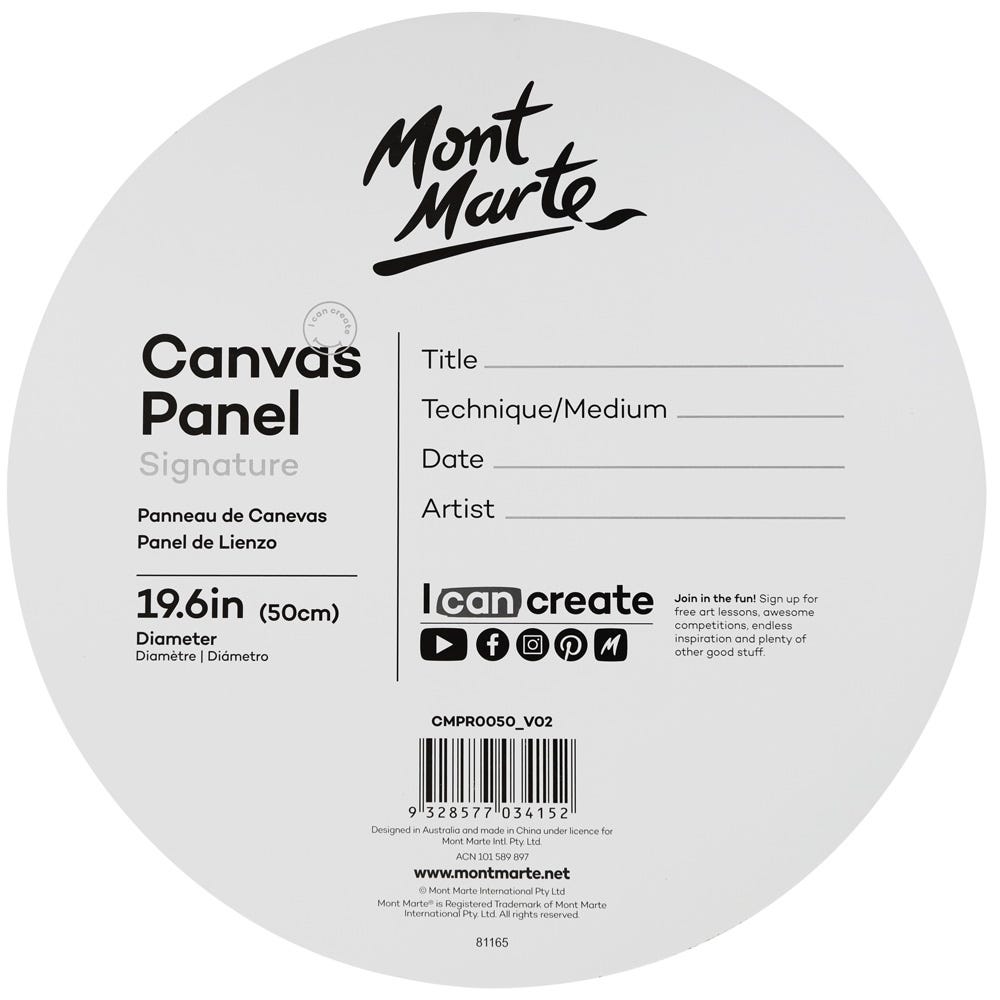Mont marte Canvas Round 50cm Secondary image