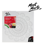 Mont Marte Colouring Canvas 30x30cm Mandala - Al Masam Stationery LLC