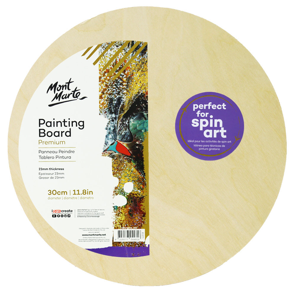 Mont marte Painting Board Round 30cm - Al Masam Stationery LLC Main image
