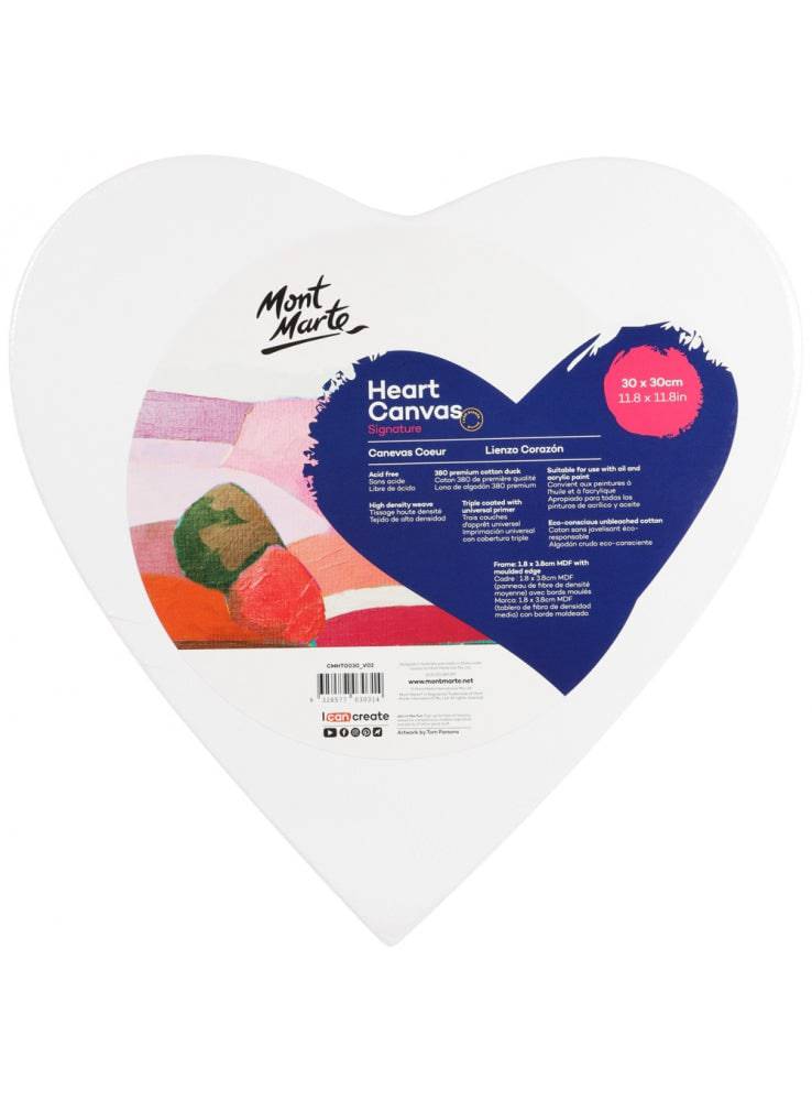 Mont Marte Signature Heart Canvas 30 x 30cm - Al Masam Stationery LLC Main image