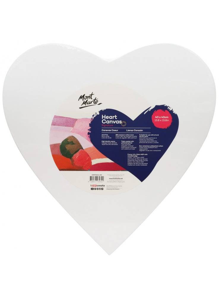 Mont Marte Signature Heart Canvas 40 x 40cm (15.8 x 15.8in) - Al Masam Stationery LLC Main image