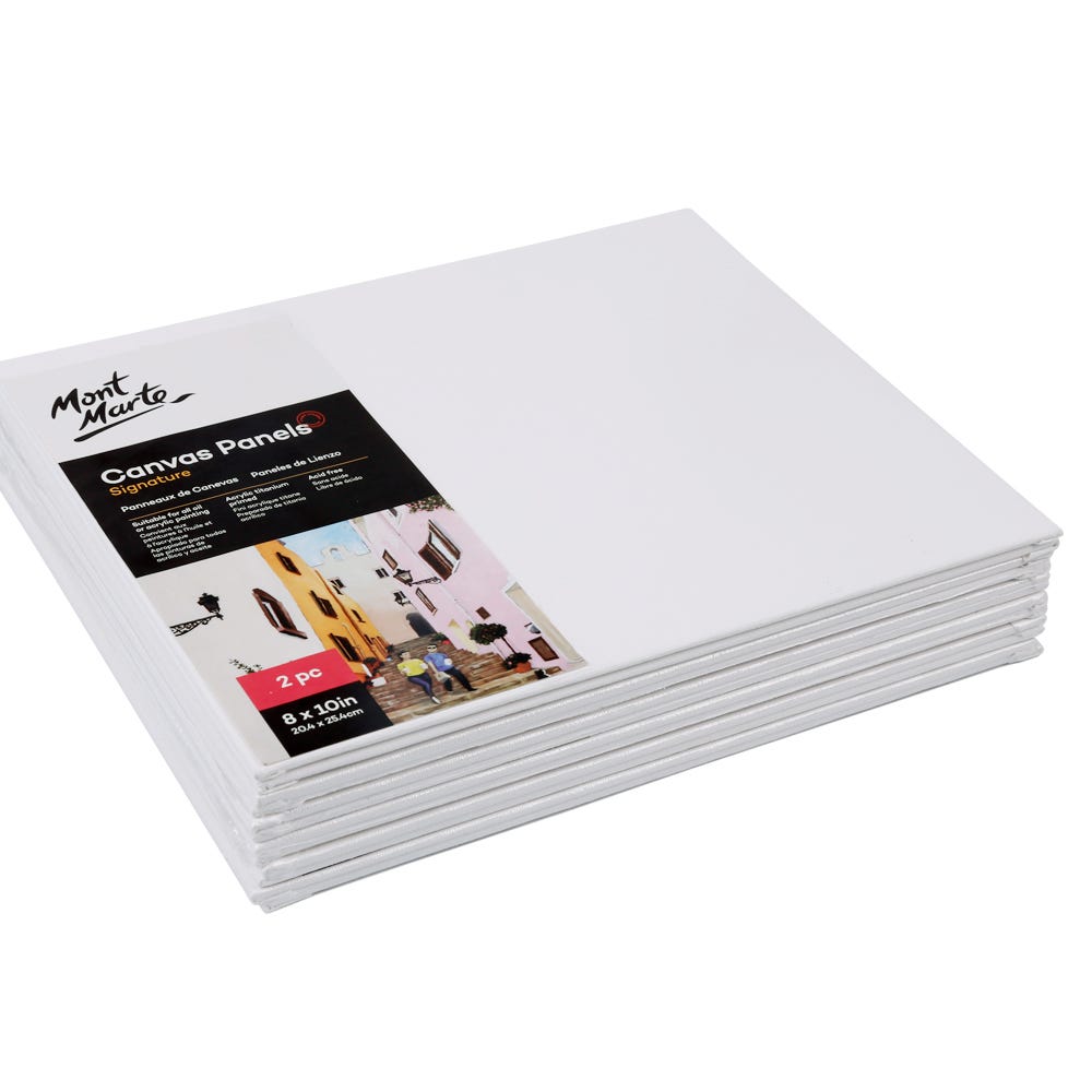 Mont Marte Canvas Panels Pack 2 25.4x30.5cm - Al Masam Stationery LLC
