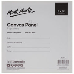 Mont Marte Canvas Panels Pack 2 20.4x25.4cm