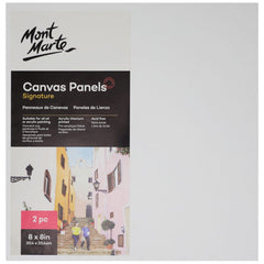 Mont Marte Canvas Panels Pack 2 20.4x20.4cm