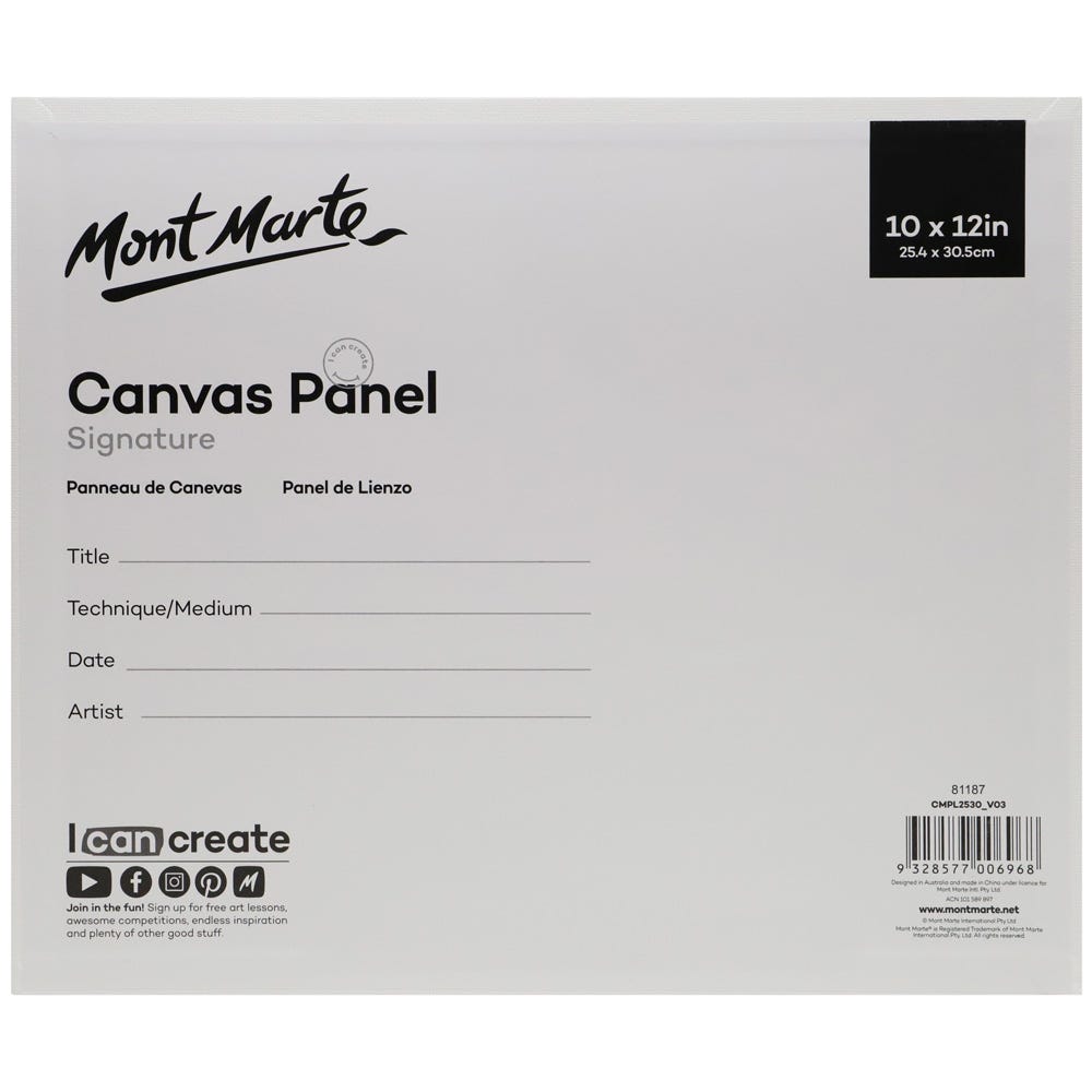 Mont Marte Canvas Panels Pack 2 30.5x30.5cm Secondary image