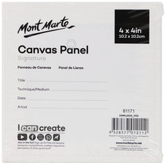 Mont Marte Canvas Panels Pack 5 10.2x10.2cm - Al Masam Stationery LLC