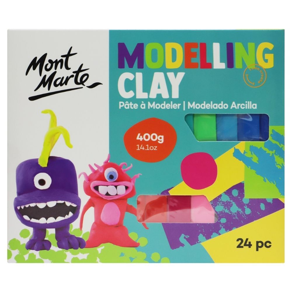 Mont Marte Kids Modelling Clay 24pc - Al Masam Stationery LLC Main image