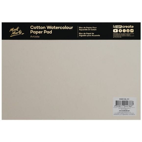 Mont Marte Cotton Watercolour Paper 200gsm A5 10 Sheets Secondary image