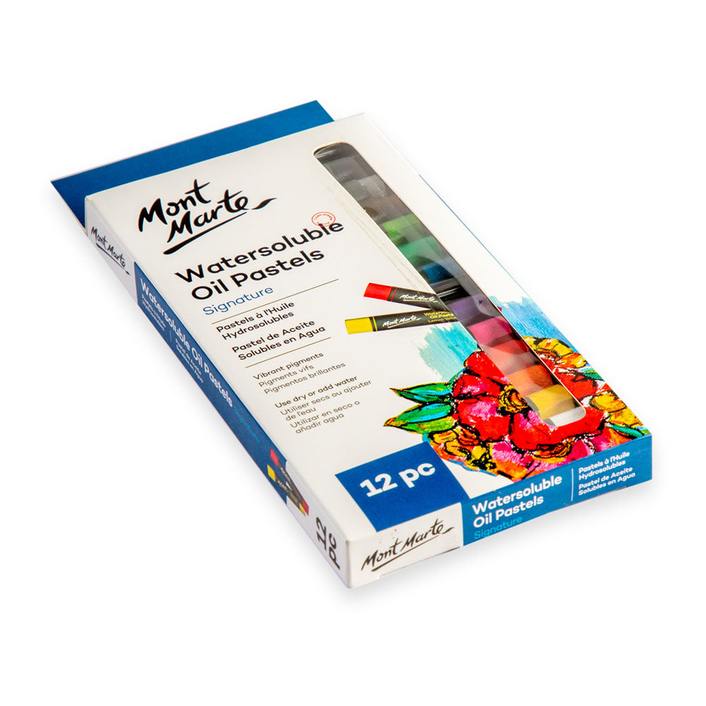 Mont Marte Watersoluble Oil Pastels 12pc - Al Masam Stationery LLC