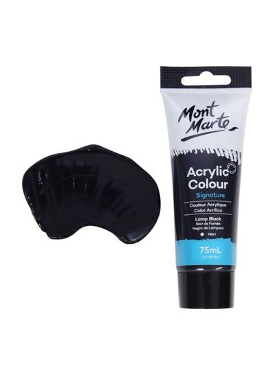 Acrylic Colour Paint Signature 75ml (2.5 US fl.oz) - Lamp Black Secondary image