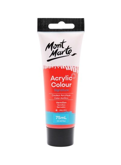 Acrylic Colour Paint Signature 75ml (2.5 US fl.oz) - Vermilion - Al Masam Stationery LLC Main image