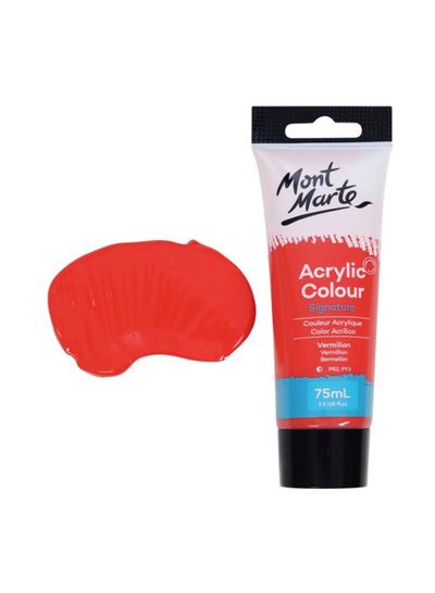Acrylic Colour Paint Signature 75ml (2.5 US fl.oz) - Vermilion - Al Masam Stationery LLC