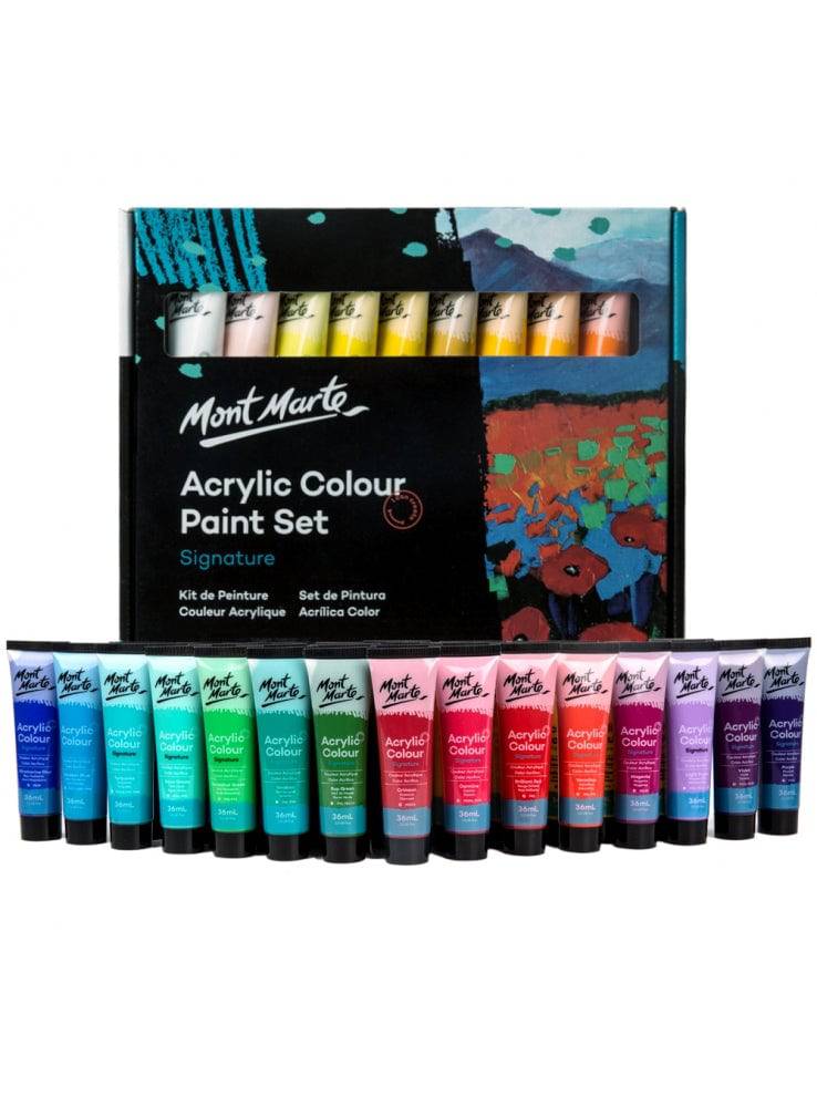 MM Acrylic Paint Set 36pc x 36ml - Al Masam Stationery LLC Main image