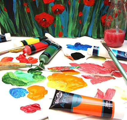 Mont Marte Acrylic Colour Paint Set 18pc x 75ml Secondary image