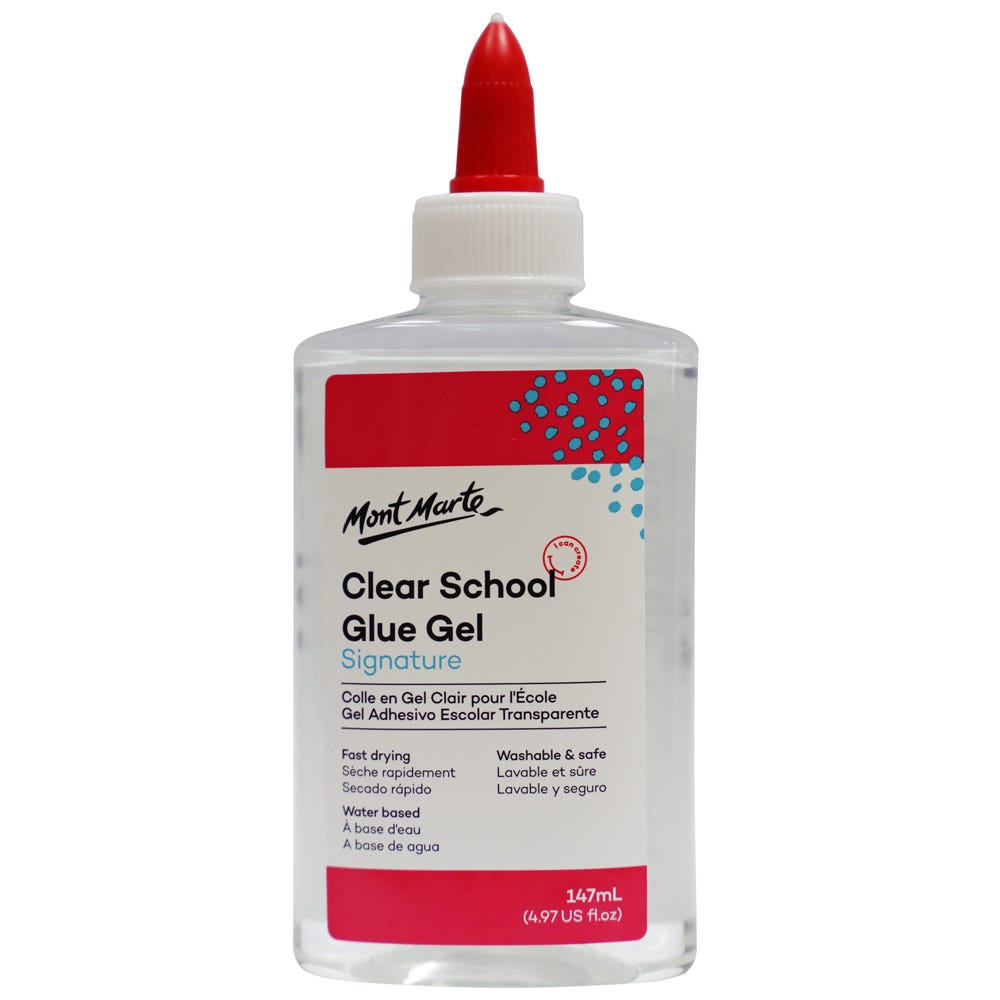 Mont Marte Clear School Glue 147ml Washable - Al Masam Stationery LLC Main image