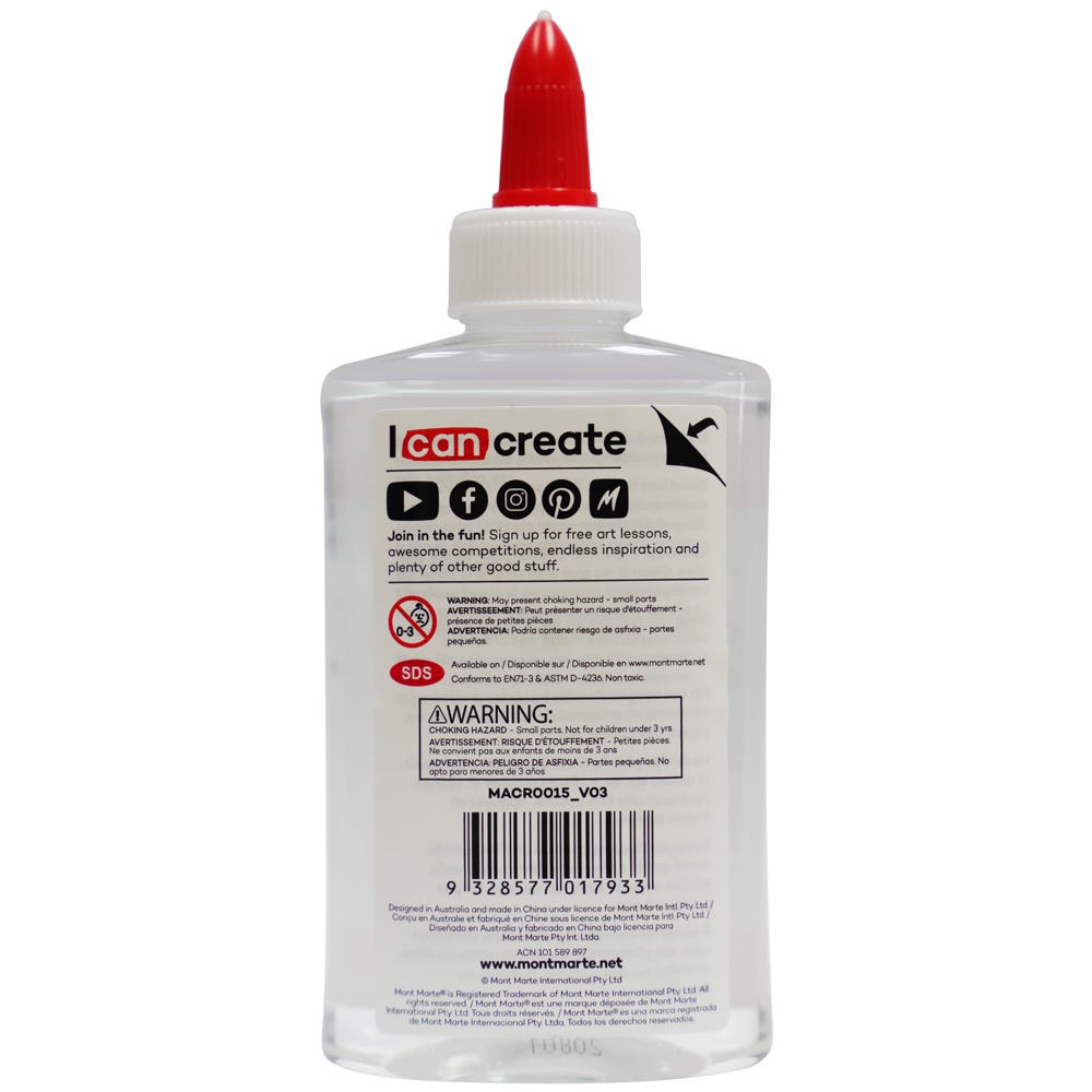 Mont Marte Clear School Glue 147ml Washable Secondary image