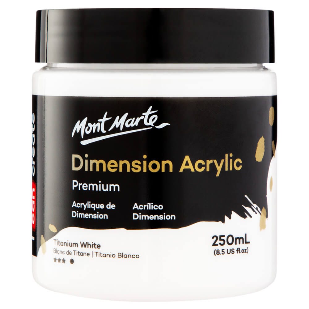 Mont marte Dimension Acrylic 250mls - Titanium White - Al Masam Stationery LLC Main image