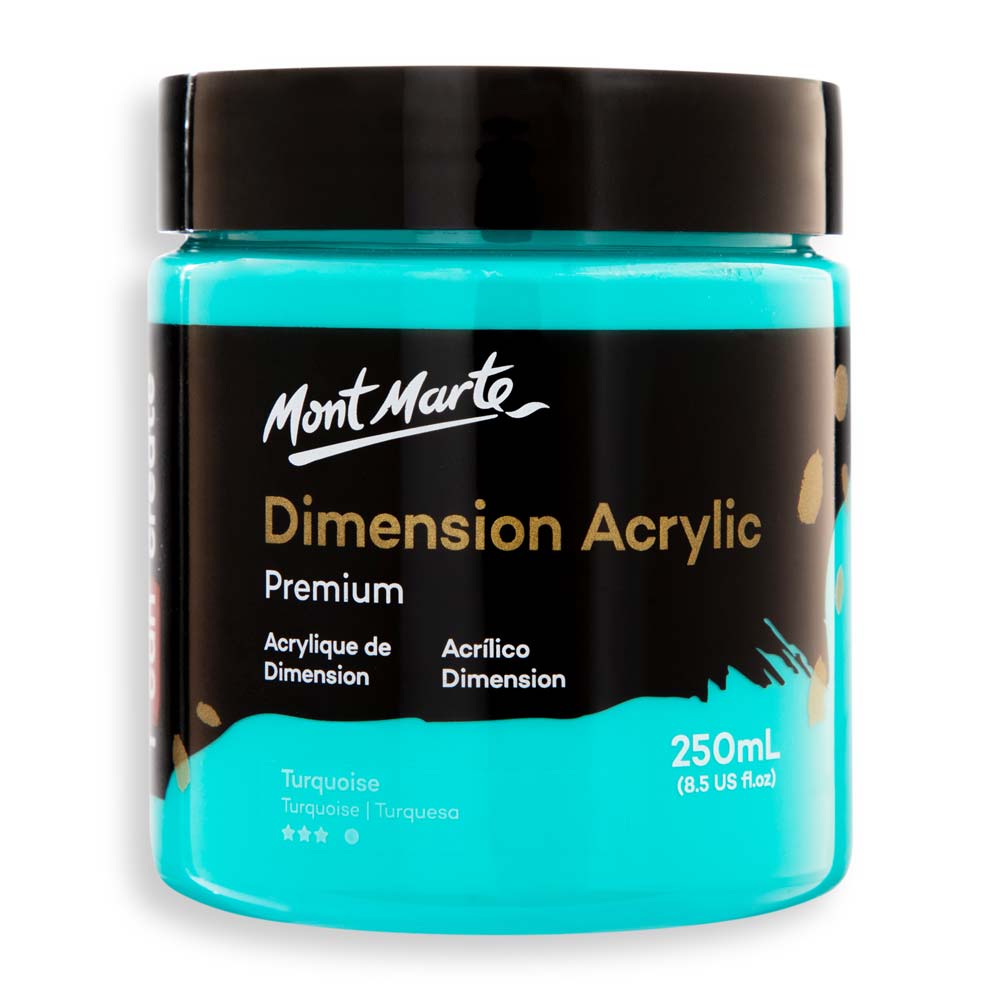 Mont marte Dimension Acrylic 250mls - Turquoise - Al Masam Stationery LLC Main image