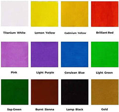 Mont Marte Fabric Paint Set 12pc x 20ml - Al Masam Stationery LLC