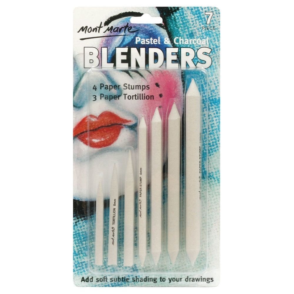 Mont Marte Pastel & Charcoal Blenders 7pc - Al Masam Stationery LLC Main image