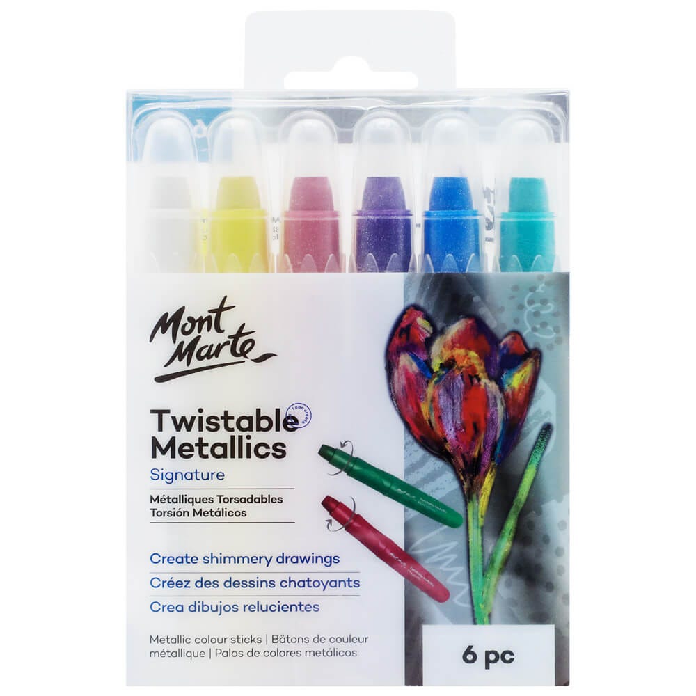 Mont Marte Twistable Metallics 6pc - Al Masam Stationery LLC Main image