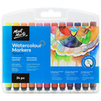 Mont Marte Watercolour Markers 24pc Tri Grip in Case - Al Masam Stationery LLC